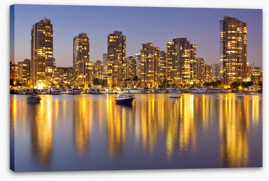 Vancouver harbor twilight
