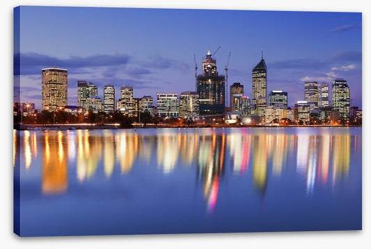 Perth skyline reflections