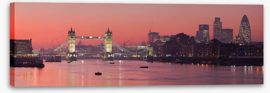 London skyline sunset