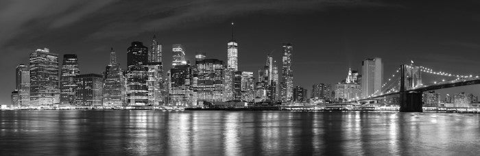 Manhattan panoramic at night