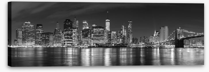 Manhattan panoramic at night