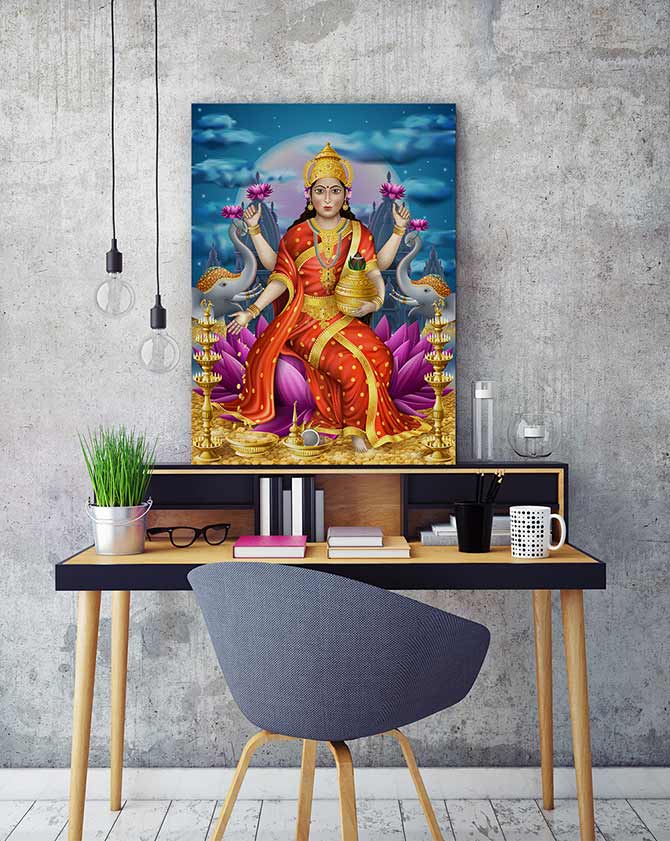 Golden goddess Lakshmi