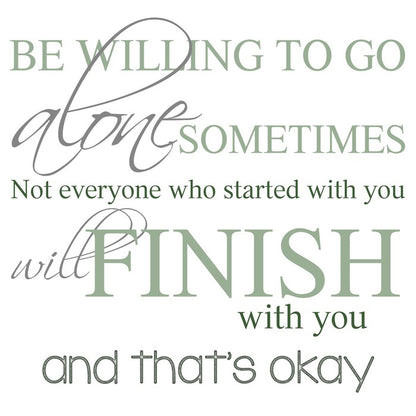 Go it alone