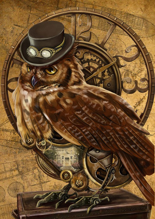 Steampunk owl