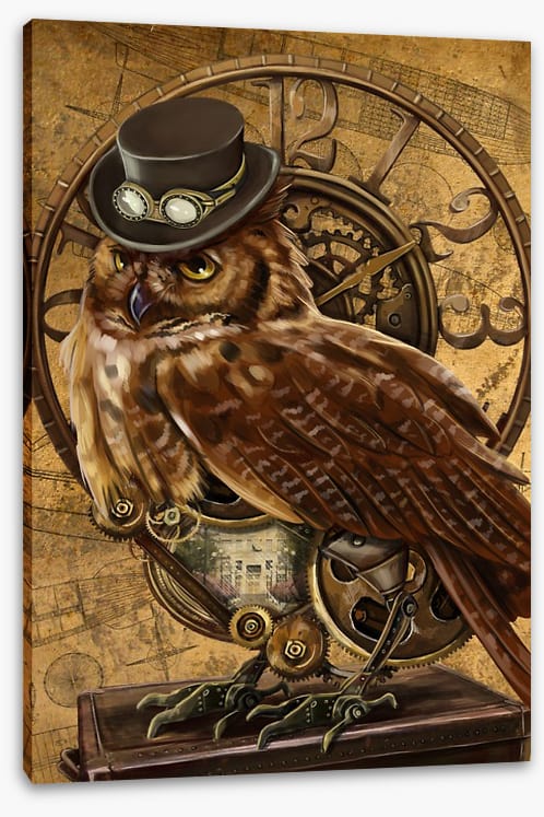Steampunk owl