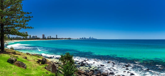 Gold Coast beach panorama