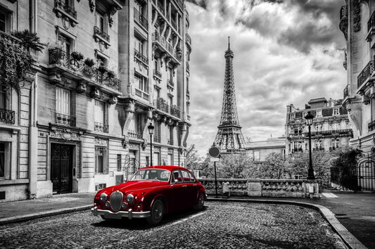 The red car
