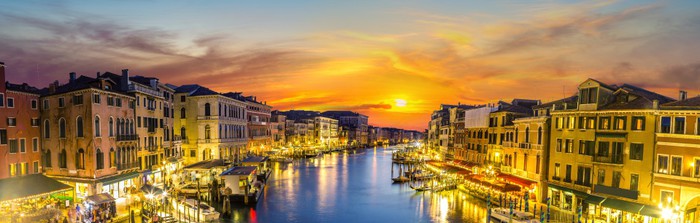 Venetian glow panorama