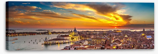 Sunset over the basilica