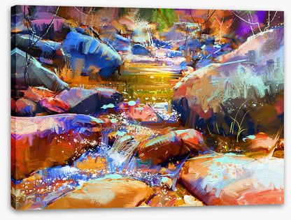 Colourful cascade