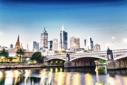 Dusk across the Yarra