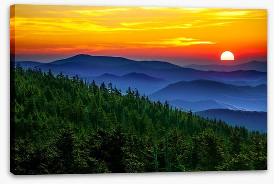 Smoky Mountains sunset, Tennessee