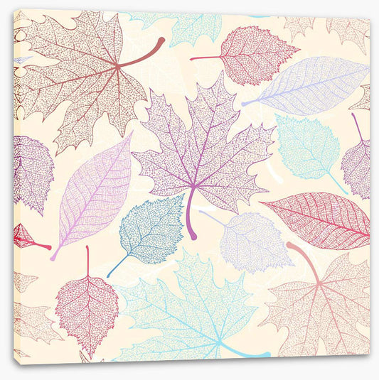 Pastel leaves II