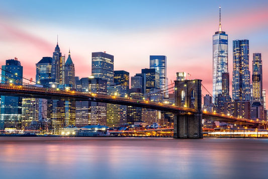 Lower Manhattan sunset
