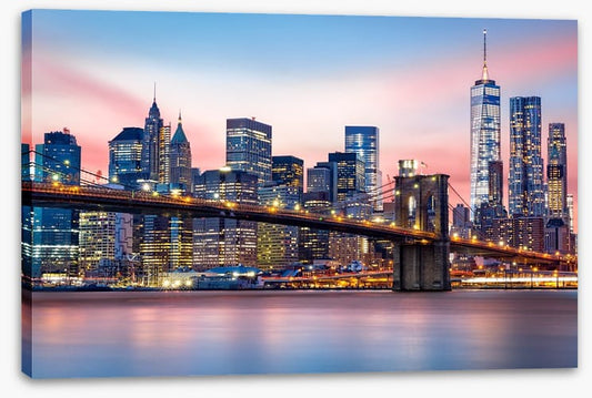 Lower Manhattan sunset