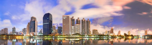 Bangkok sunrise panorama