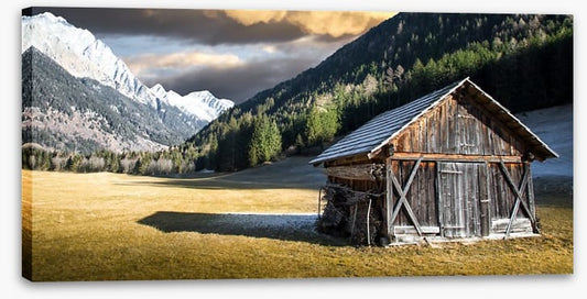 Lone alpine chalet