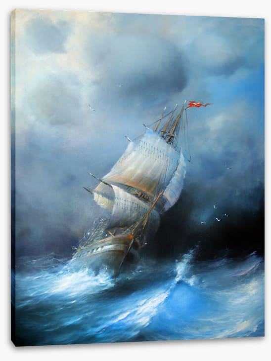 Sailboat in the storm