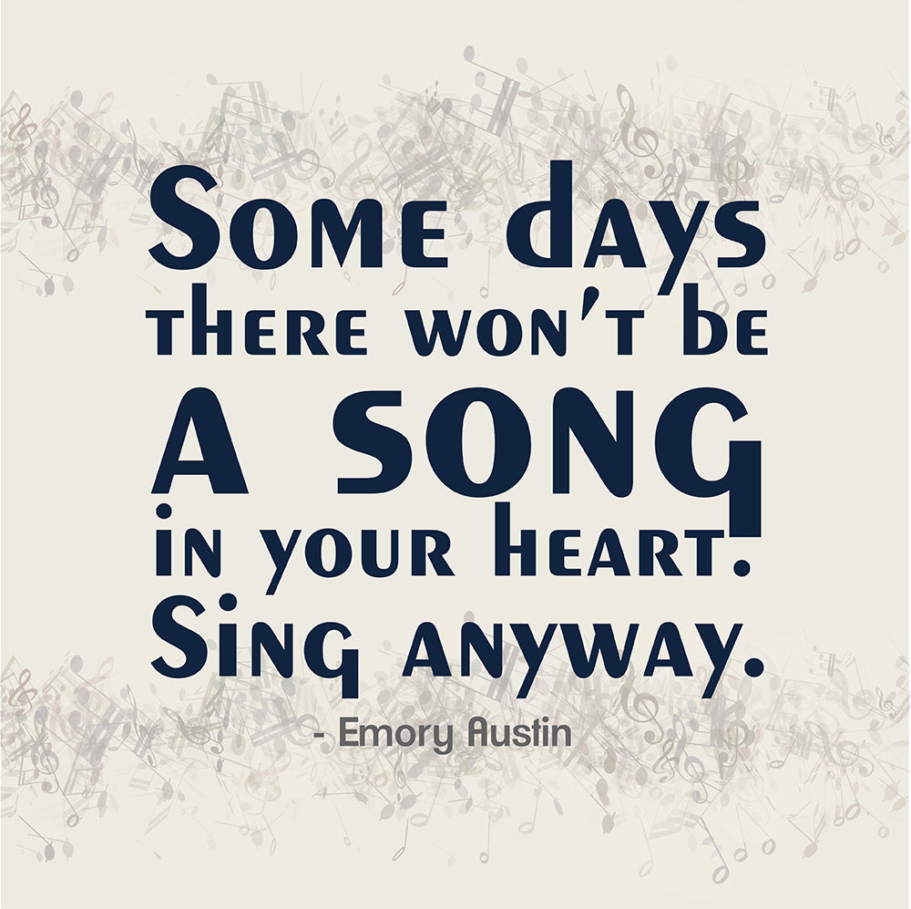 Sing anyway
