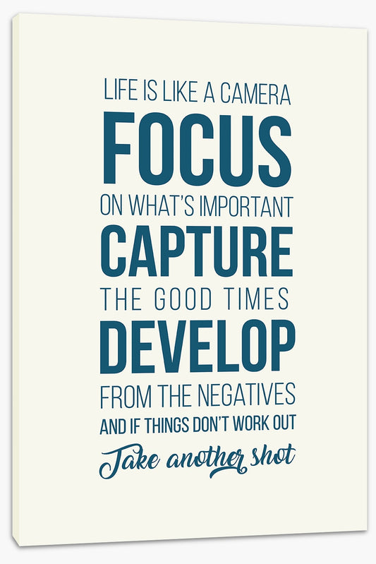 Life is like a camera