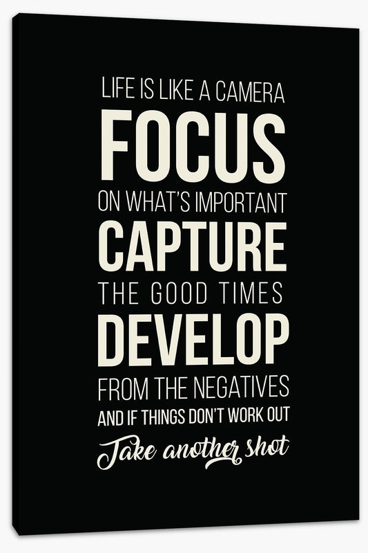 Life is like a camera