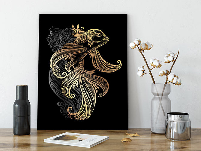 Golden koi carp