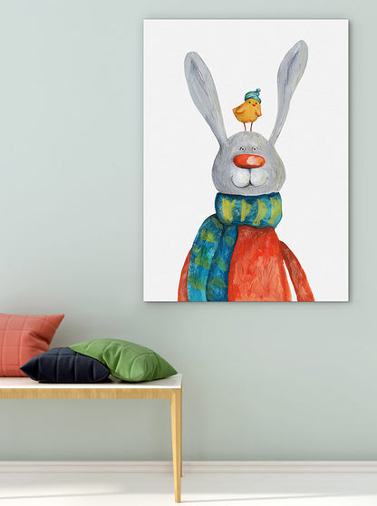 Rabbit and chick