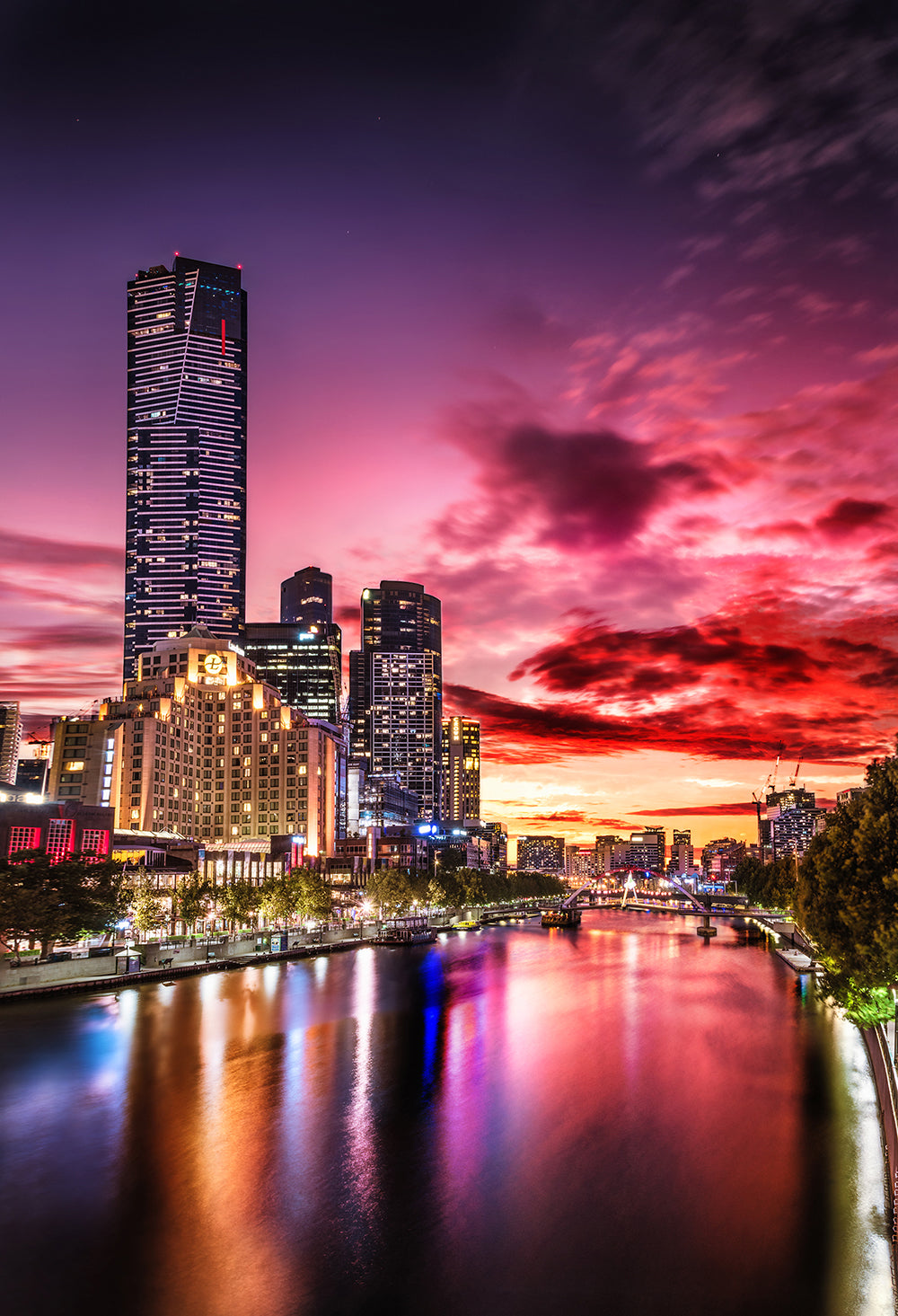 Princess Bridge sunset