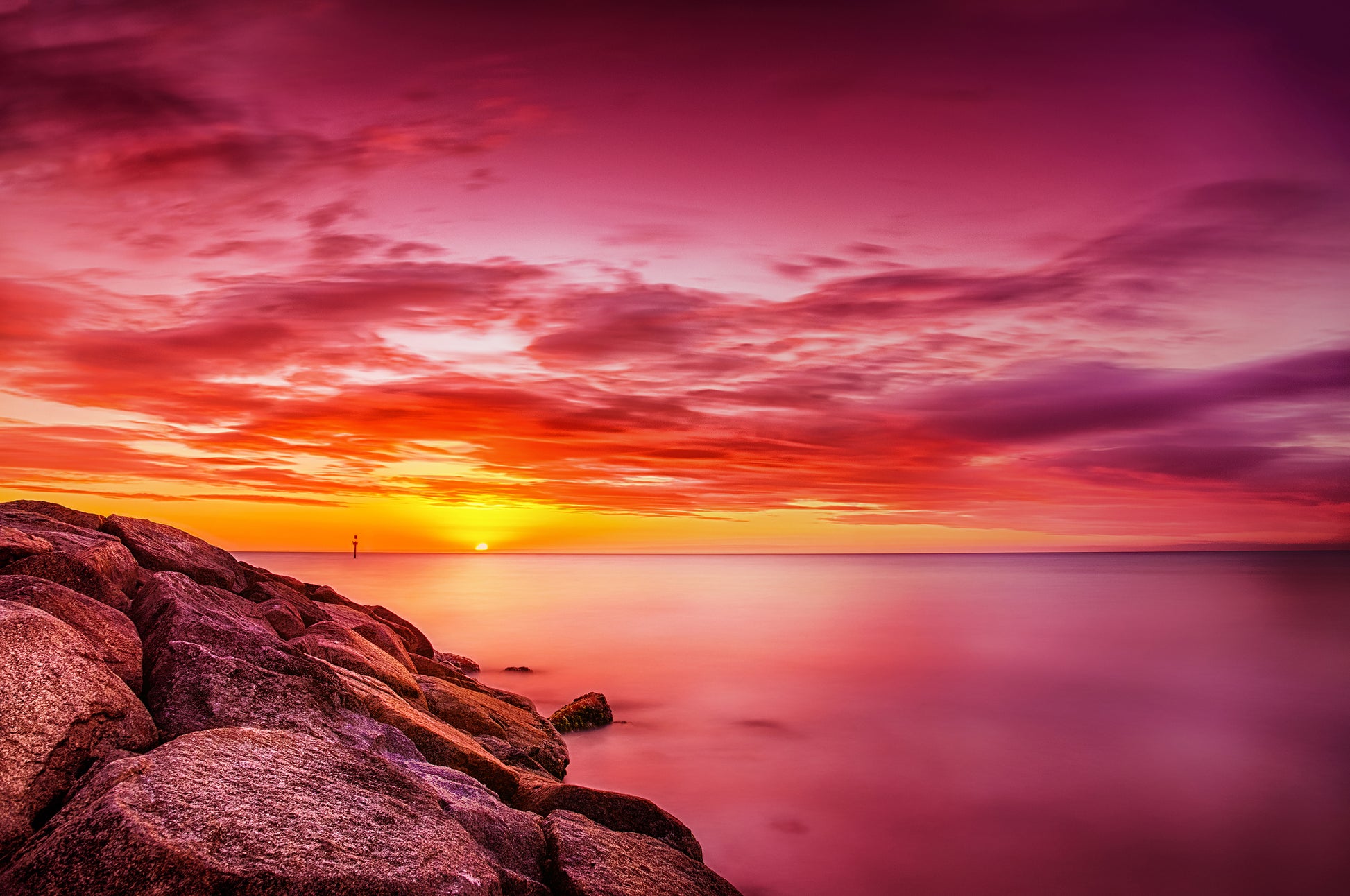 Carrum beach sunset