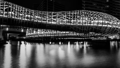 Webb Bridge at night