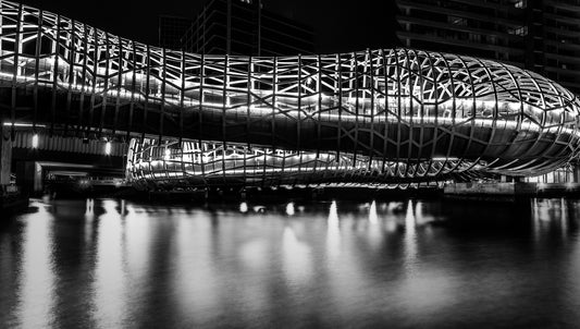 Webb Bridge at night