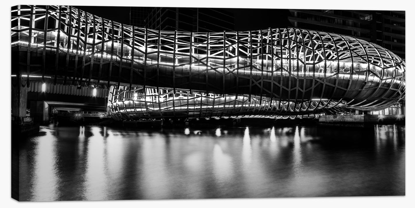 Webb Bridge at night