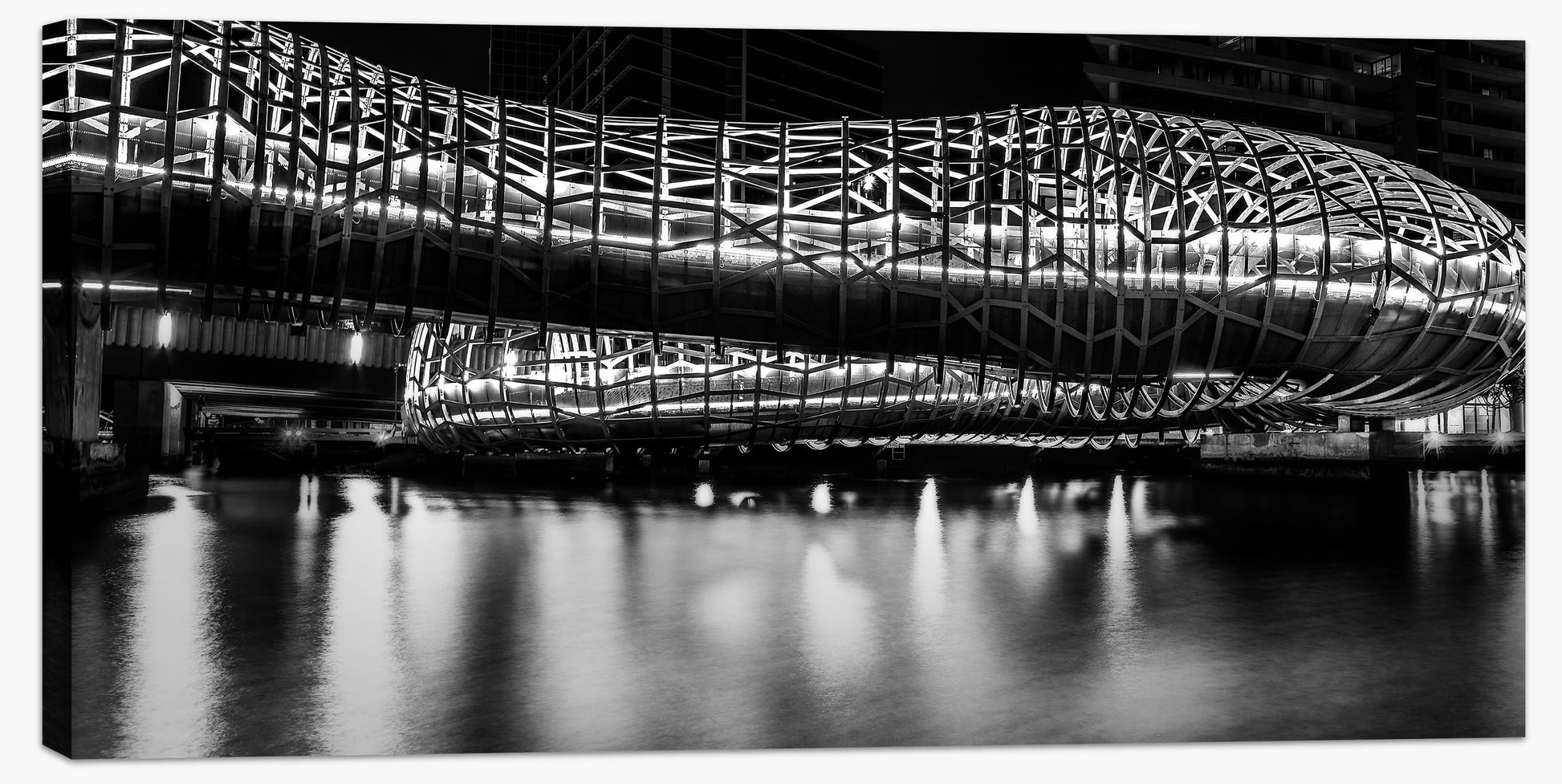 Webb Bridge at night