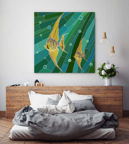 Yellow fish mosaic