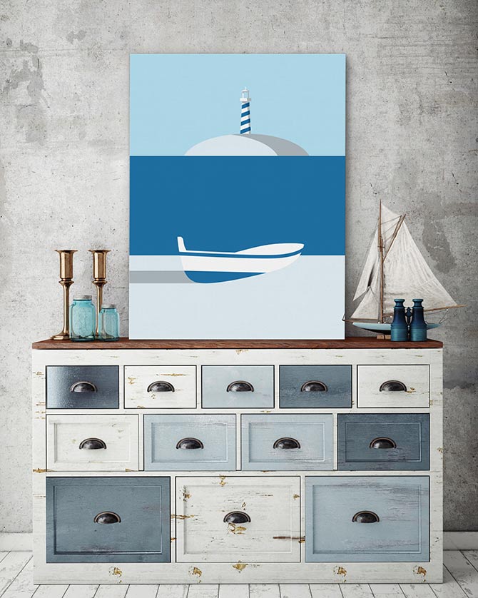 The lighthouse boat
