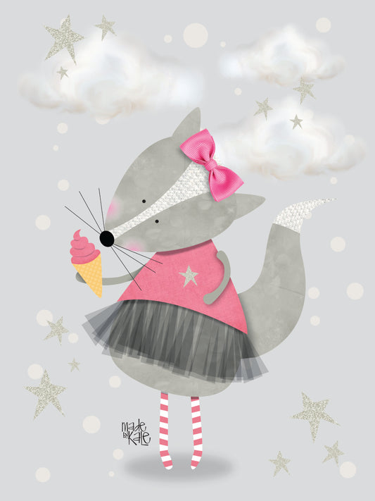 Pink ballerina fox