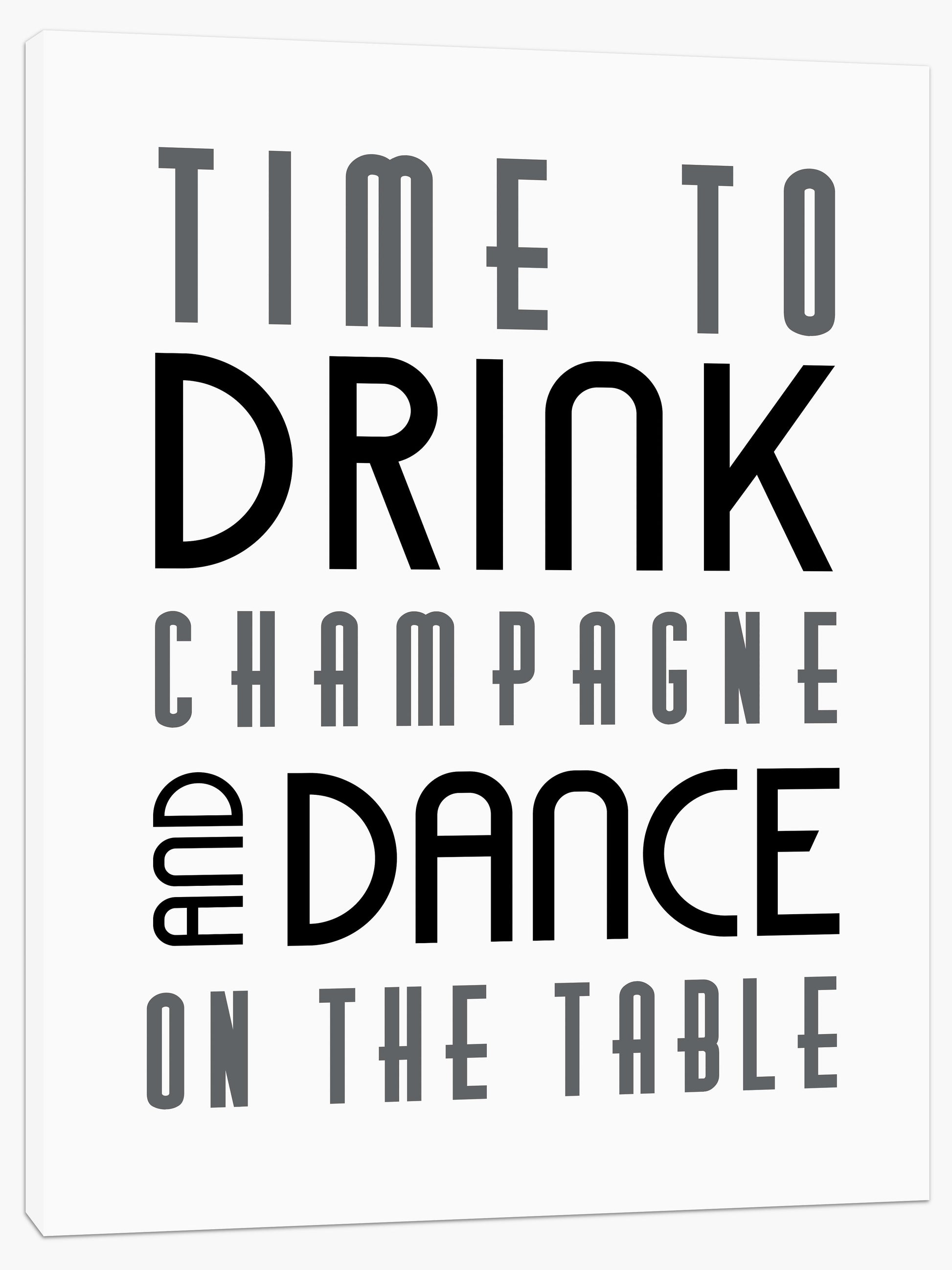 Time to drink champagne