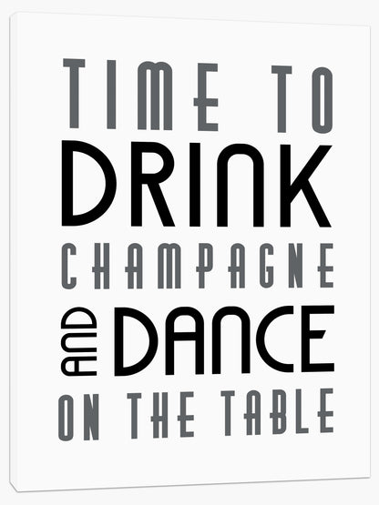 Time to drink champagne
