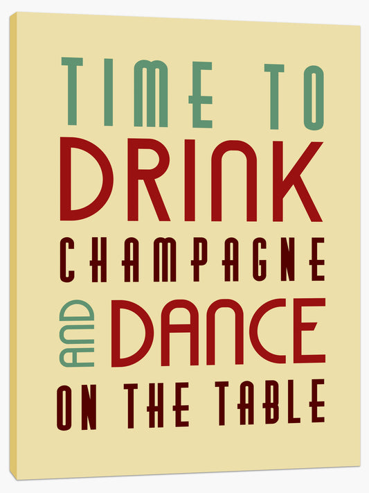 Time to drink champagne