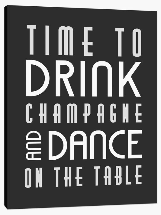 Time to drink champagne