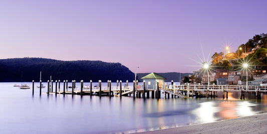Palm Beach wharf at dusk