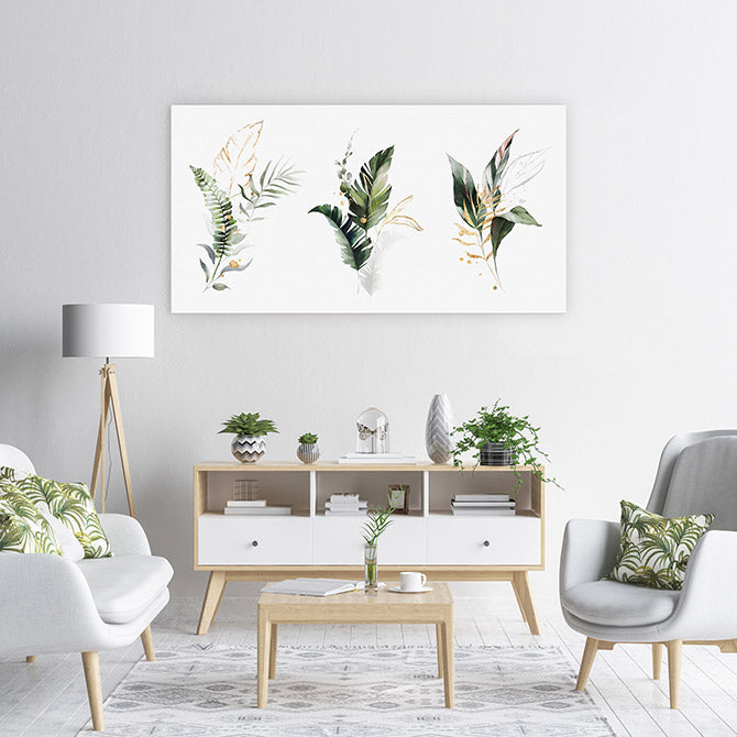 Gilded leaf trio