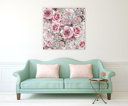 Pink vintage roses