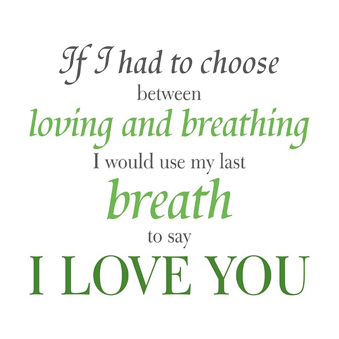My last breath