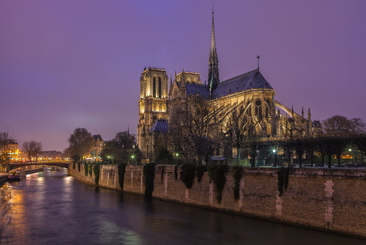 Notre Dame dusk