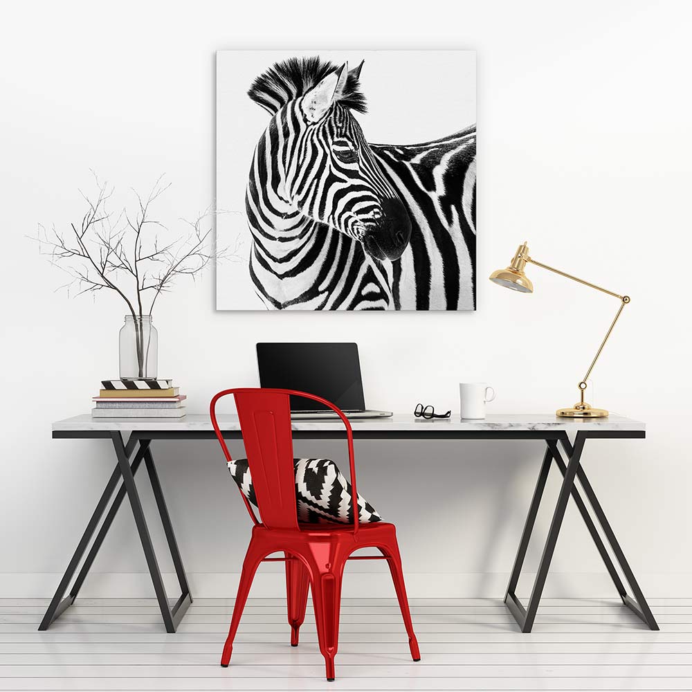 Up close and zebra