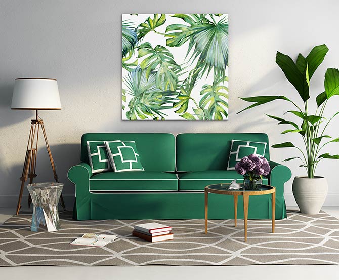 Tropical jungle leaves