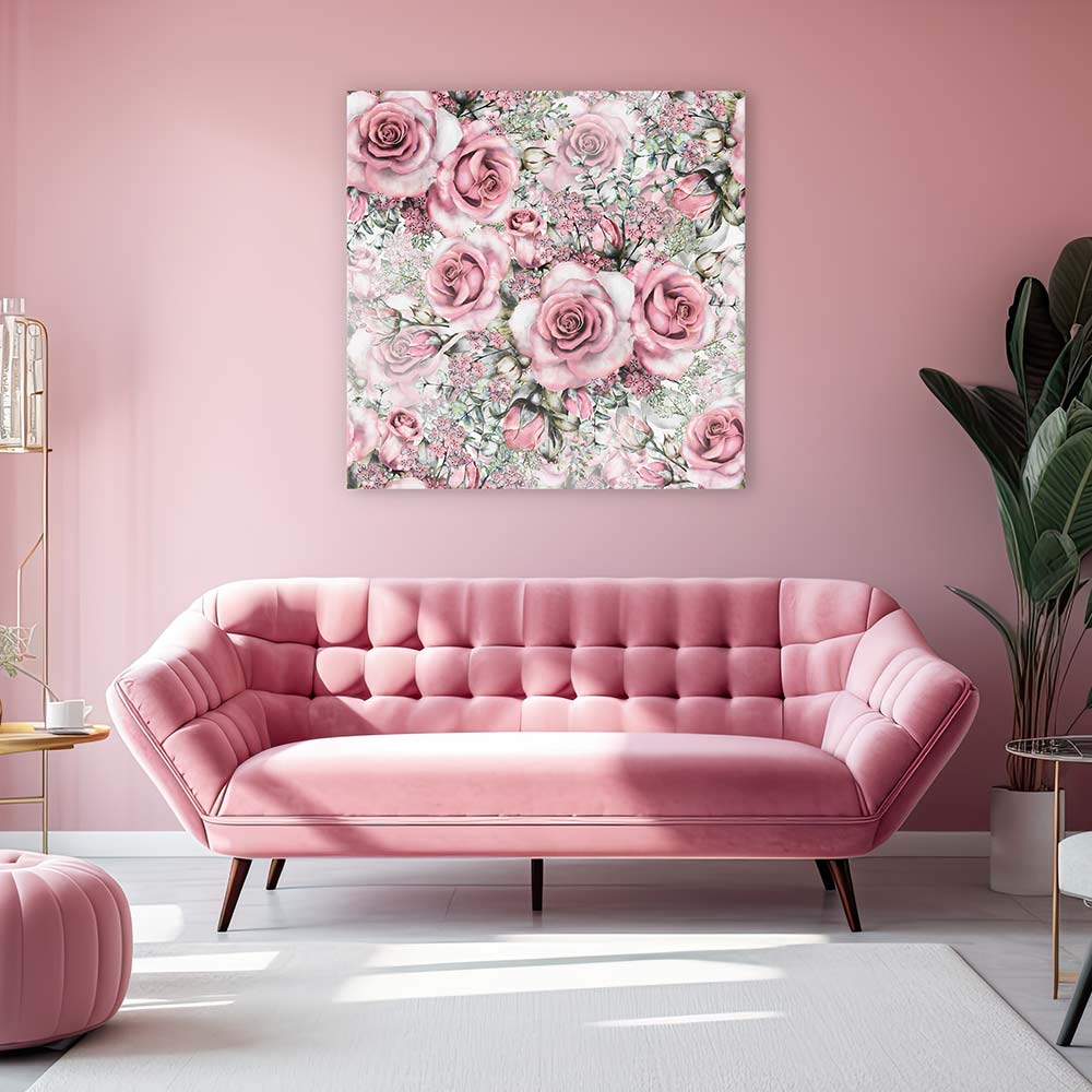 Pink vintage roses