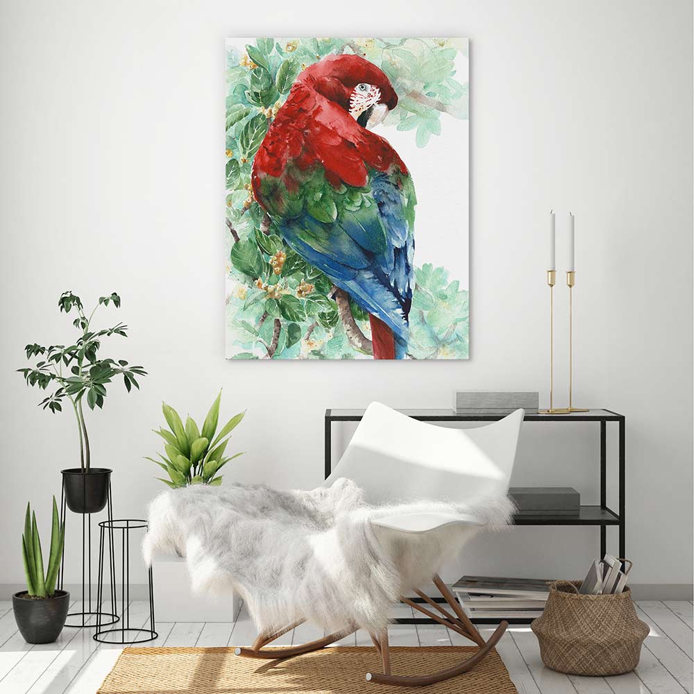 Tropical macaw