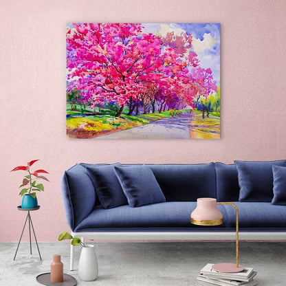 Cherry blossom path